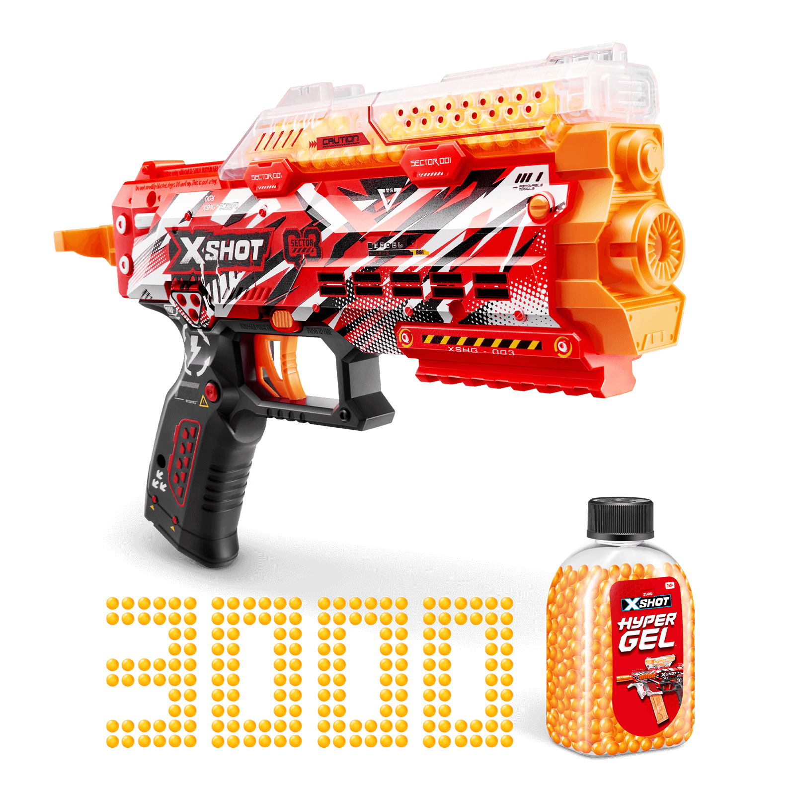  XSHOT Hyper Gel Stinger Blaster (3,000 Hyper Gel Pellets) 